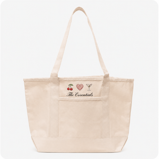 The Full Spread Canvas Tote