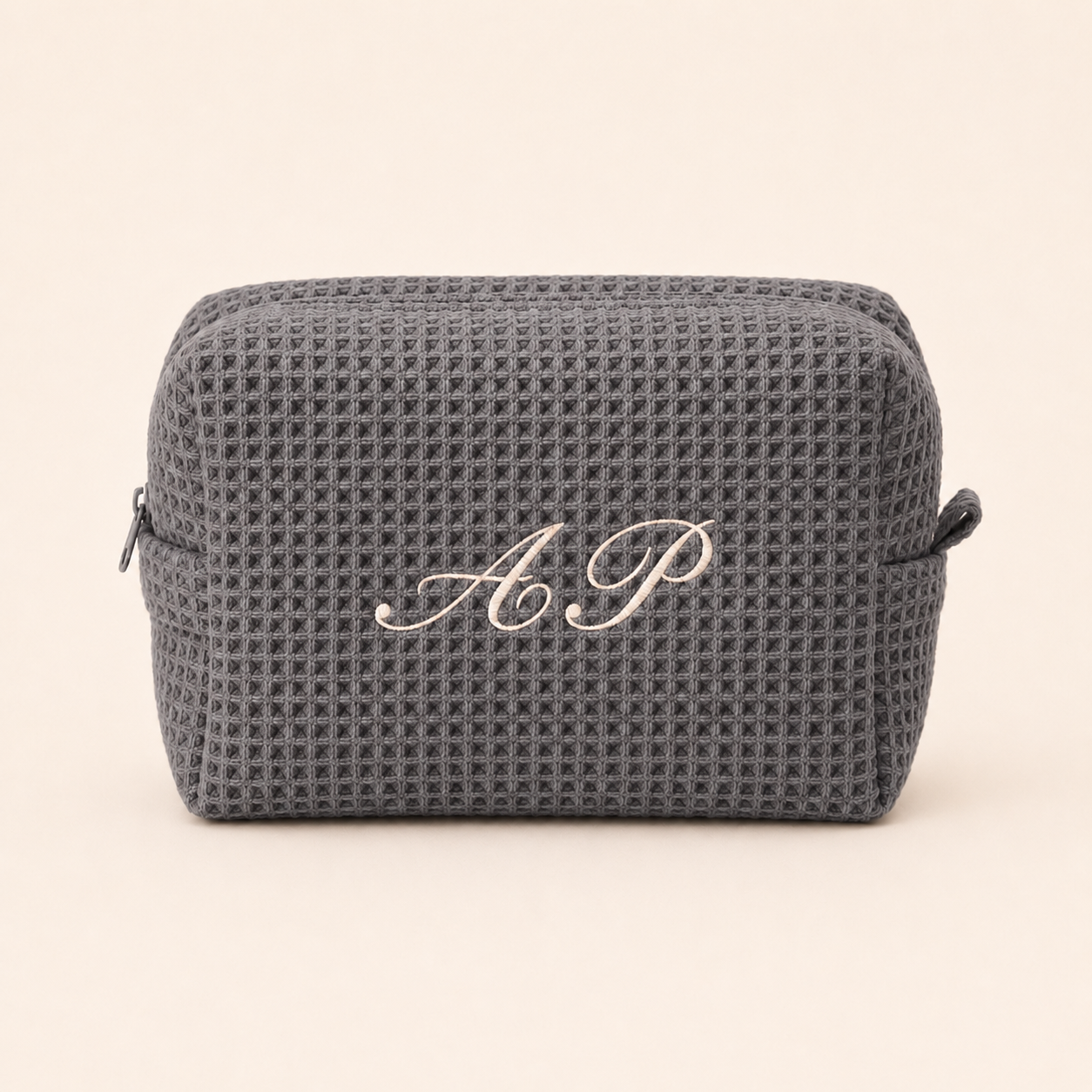 Classic Monogram Waffle Pouch