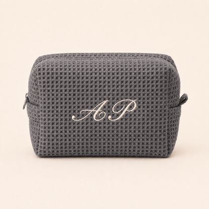 Classic Monogram Waffle Pouch
