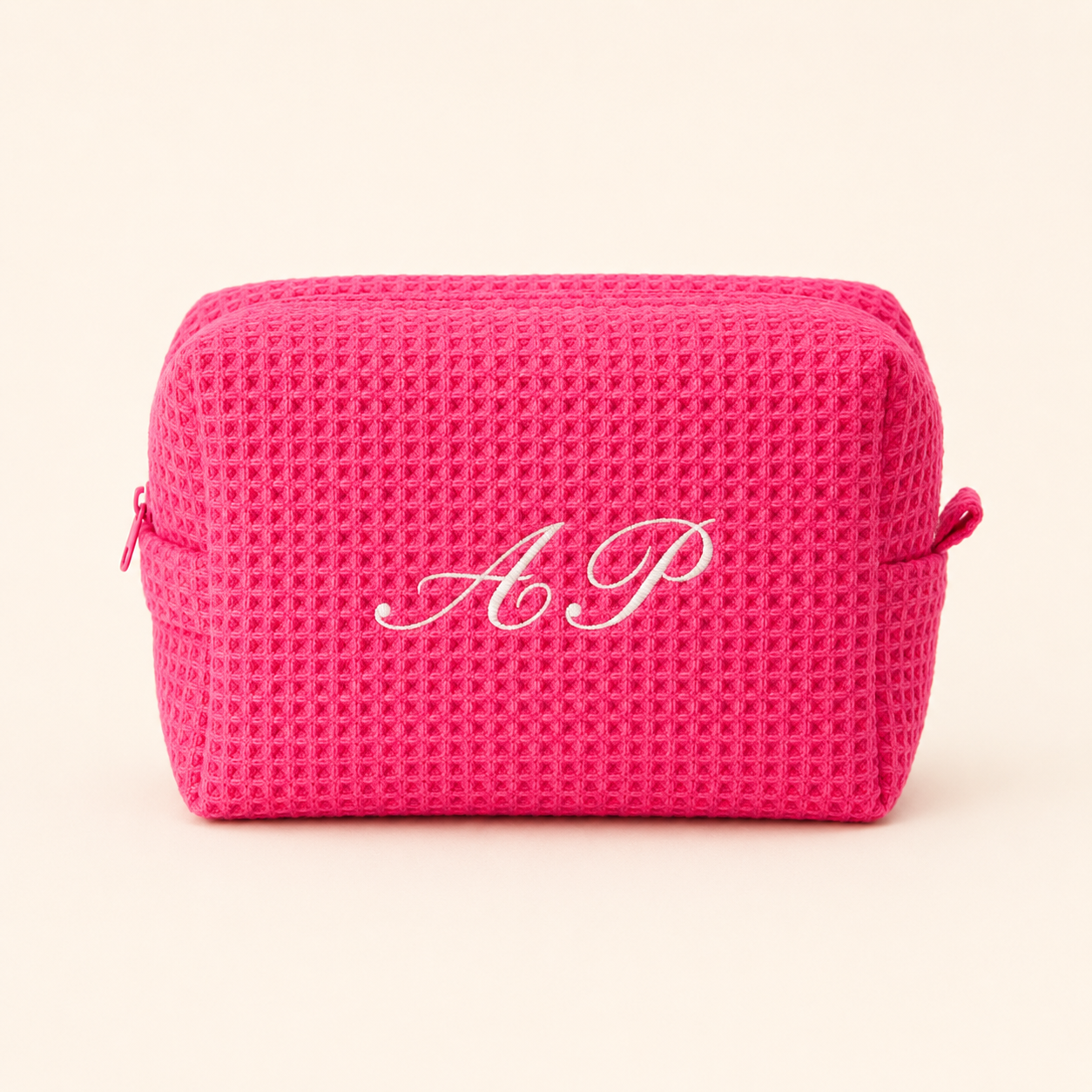 Classic Monogram Waffle Pouch