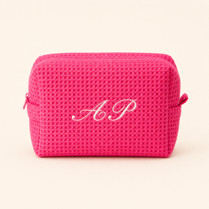 Classic Monogram Waffle Pouch