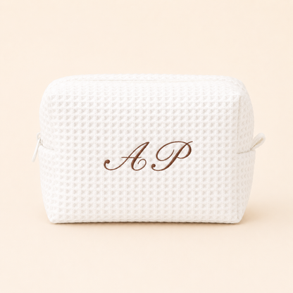 Classic Monogram Waffle Pouch