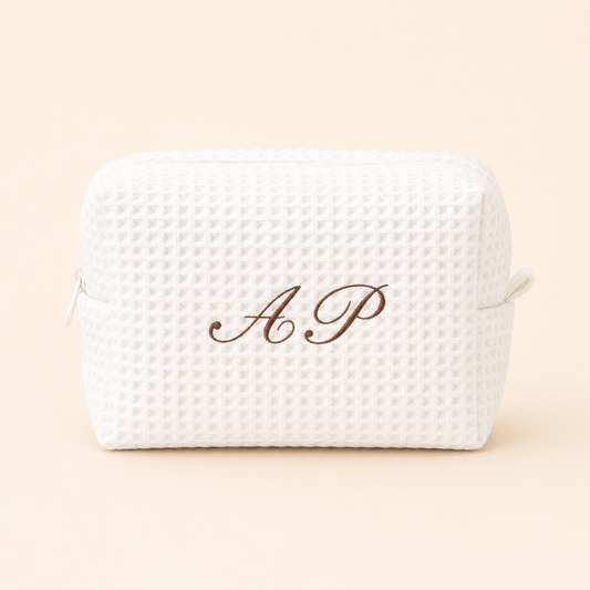 Classic Monogram Waffle Pouch